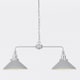 image 1 of Maxwell - Flint Grey Chrome 2 Light Bar Ceiling Pendant Light | Grey | Grey | 1