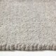 image 4 of Homescapes Light Grey 100% Cotton Plain Chenille Rug with Natural Trim - 90 x 150 cm Grey | 90 x 150 cm