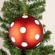 image 3 of Red White Polka Dots Baubles 5CM 12PCS Set