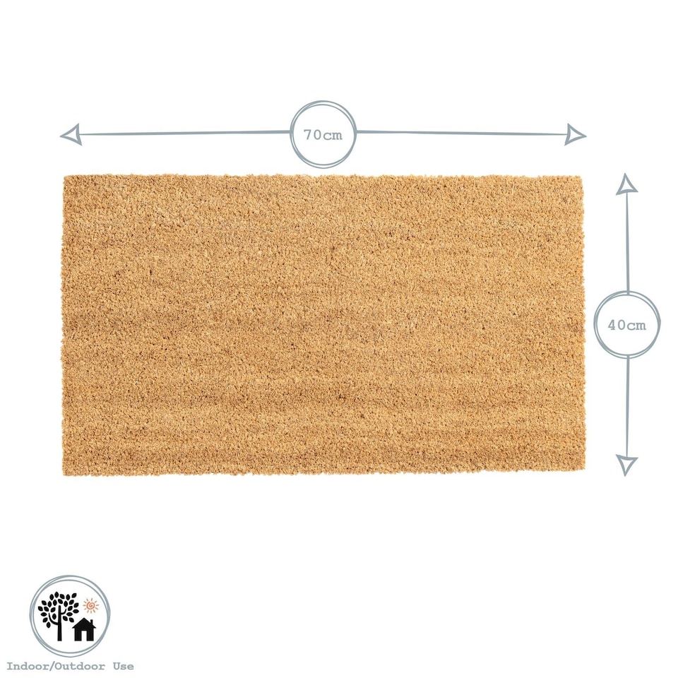 image 1 of Nicola Spring Coir Door Mat - 70 x 40cm - Classic