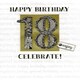 image 2 of 18th Birthday Gigantic Greeting Card Embellished & Flittered A4 Sized Cards