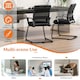 image 9 of COSTWAY Meeting Office Chairs Mid-Back Reception Chair Black