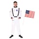 image 1 of Astronaut Costume & American Flag White | L
