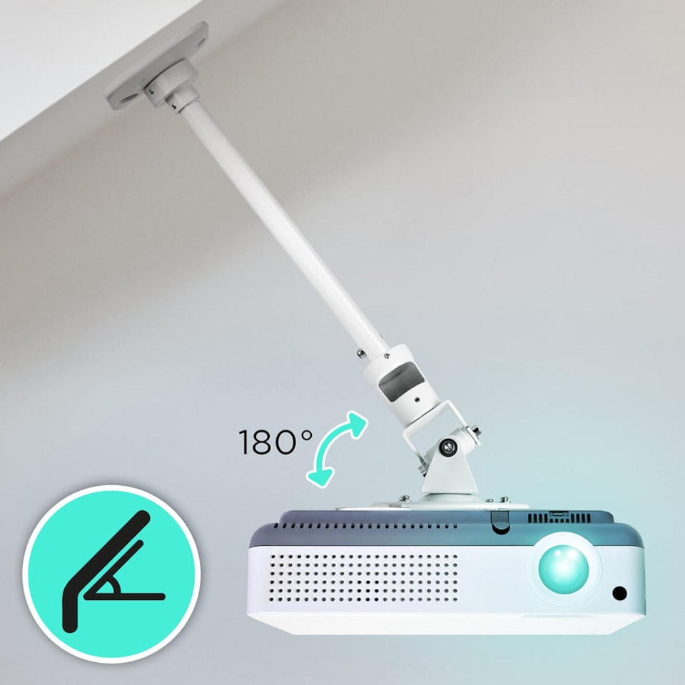 image 1 of Duronic PB08XL Extendable Projector Mount Wall Ceiling 10kg Capacity