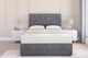 image 1 of Sloomy Highbury Armour Coniston Divan Bed Base 2 Drawers Foot-End With 26 Inch Strutted Headboard | Grey | Armour | Super King | 1