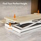 image 6 of VonHaus Height Adjustable Bamboo Standing Desk Converter, 80cm Length Multi | Light Wood