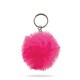image 1 of Bottlesoc Faux Fur Pompom Keychain Hot Pink
