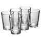 image 5 of 200ml Drinking Glasses Sets Glassware Patterned Water Cup Juice Cocktail Tumbler | Clear | Clear | Set of 12 London