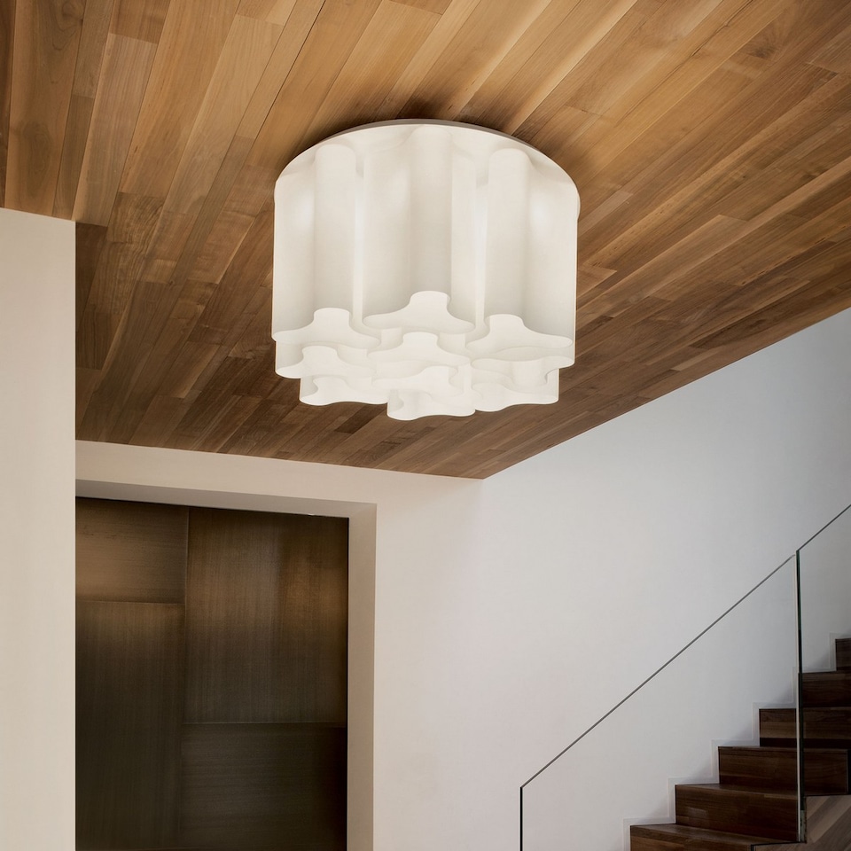 image 1 of Compo  10 Light Medium Ceiling Flush Light White, E27