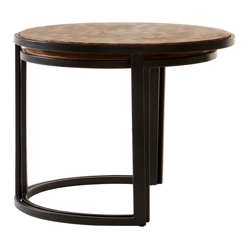 image 1 of Interiors By Premier Sturdy Chevron Side Tables, Durable Side Table By Couch For Livingroom, Versatile Small Table For Outdoor