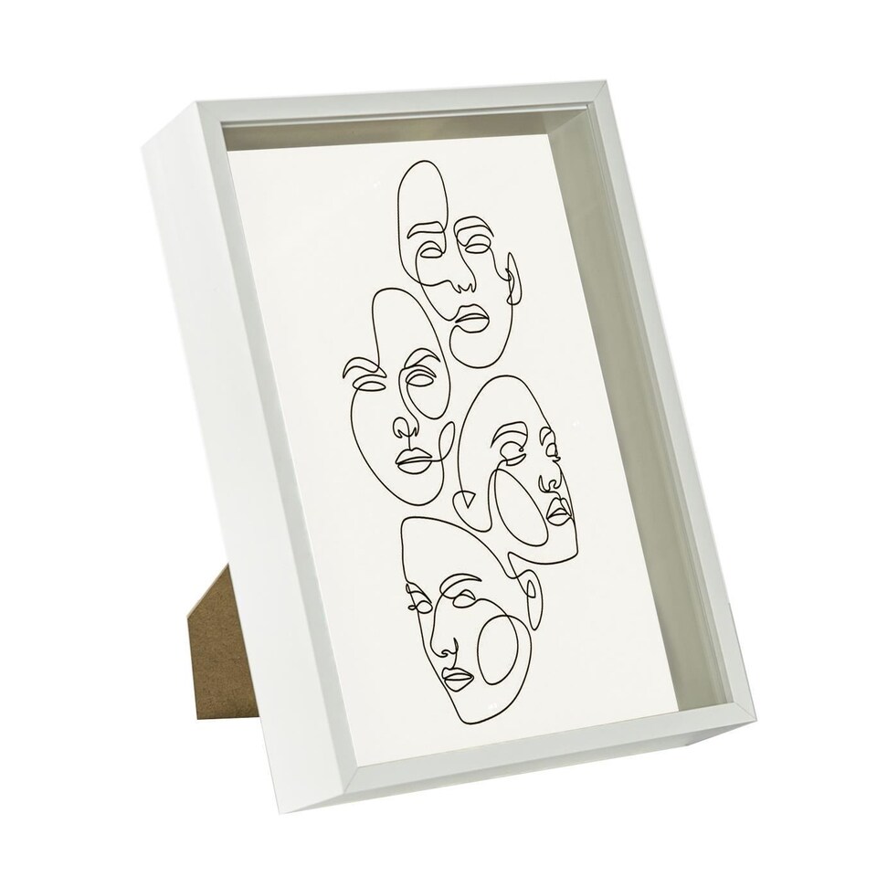 image 1 of Nicola Spring Deep Box Photo Frame - A4 (8 x 12") - White