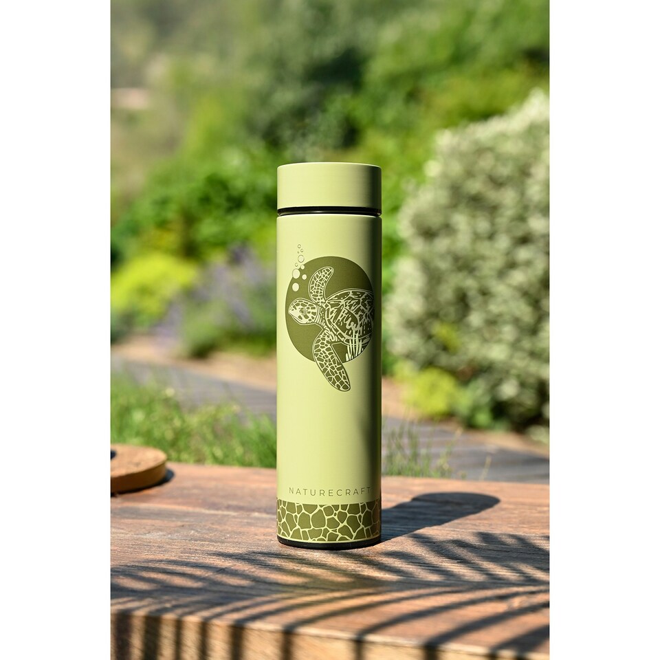 image 1 of Naturecraft Turtle 500ml Reusable Bottle Evergreen Green | Evergreen | 500ml