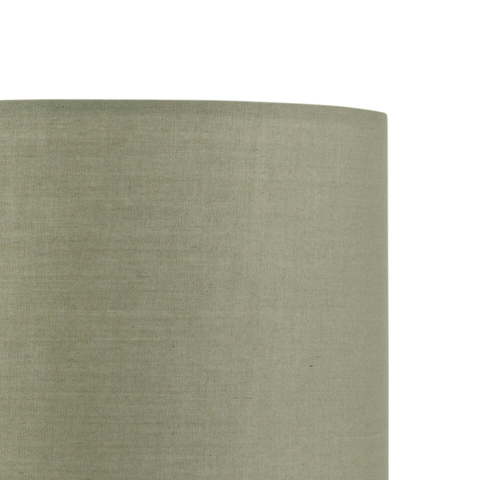 image 1 of Set of 2 Sage Green Textured Cotton 17cm Table Lamp Shades Green
