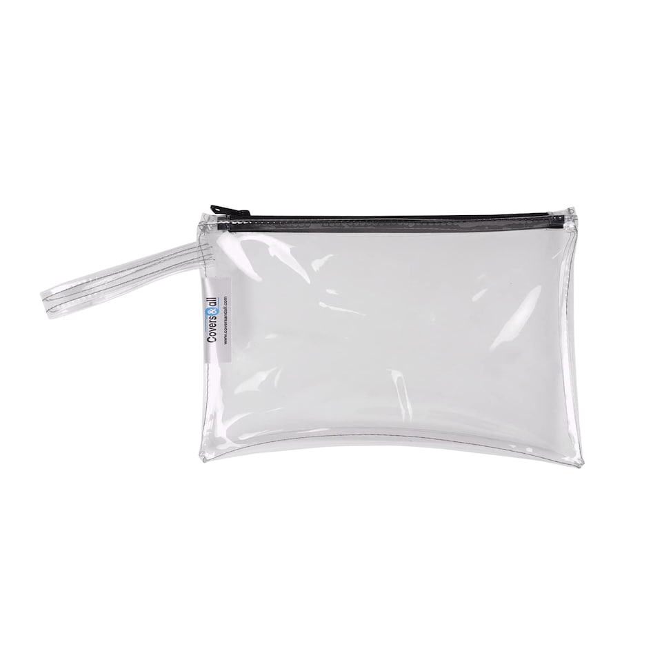image 1 of Covers & All Tool Bag, 18 Oz 48 PHR, Ultra-Clear PVC Tool Pouch with Belt for 18 Oz Clear 5pc, 7 in L x 11 in W x 7 in H