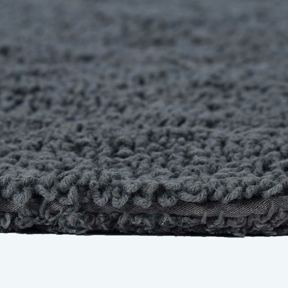 image 1 of Homescapes Luxury Reversible Extra Large Bath Mat - Grey Grey