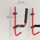 image 3 of HOMCOM Kayak Canoe Heavy Duty Wall Mounted Storage Holder Rack Heavy Duty Storing Hangers Red