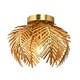 image 1 of BHS Brookby 1 Light Flush Ceiling Light, Satin Brass