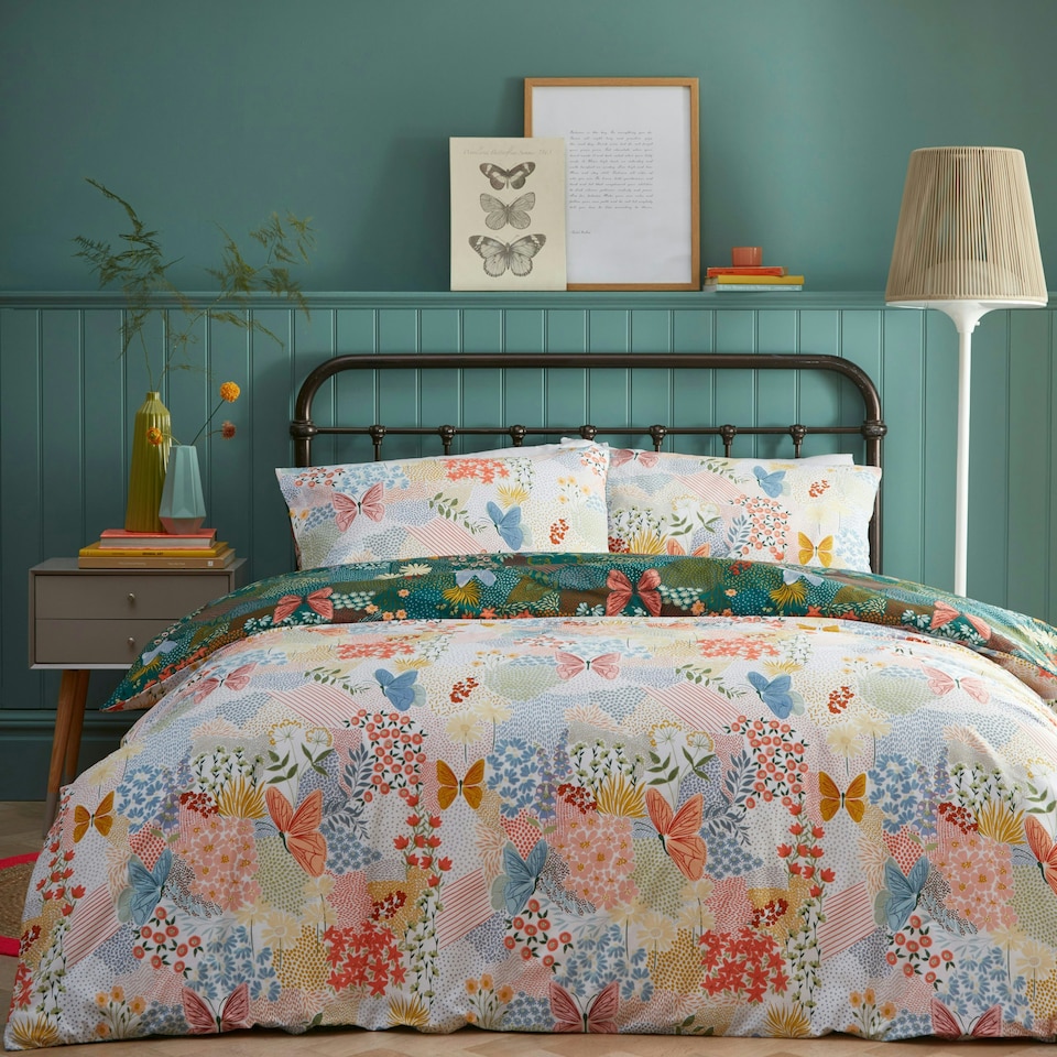 image 1 of furn. Forage Floral Super King Duvet Cover Set