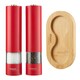 image 2 of Cooks Professional Electric Salt & Pepper Mill Set with Bamboo Base | Adjustable Grind Settings | Simple One-Button Operation | Red