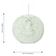 image 4 of Abaca - White 10 Globe Ceiling Light Shade" White