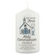 image 2 of Personalised Boys First Holy Communion Pillar Candle White