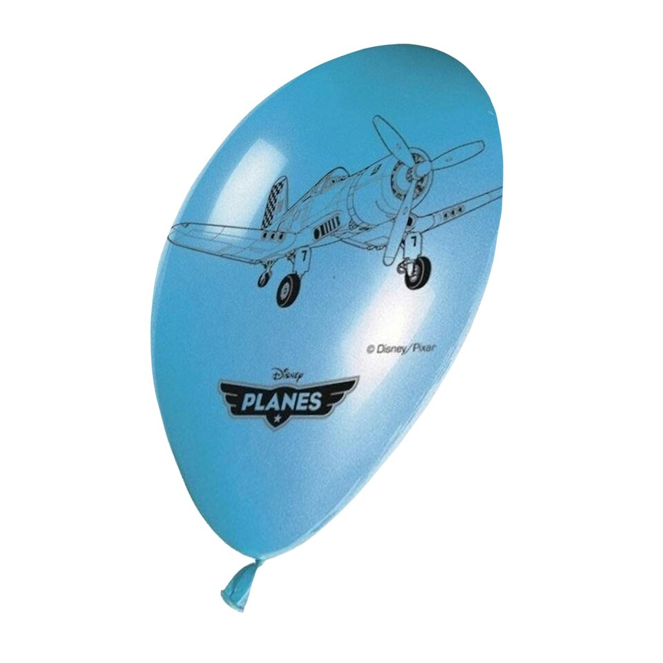 image 1 of Disney Planes Latex Balloon (Pack of 8) - Blue/Orange - One Size