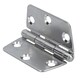image 5 of Polished Butterfly Door Hinge 2 PackStainless Steel 75mm x 73mm 316 Marine Cabin Silver
