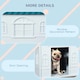 image 5 of PawHut Weather-Resistant Dog House, Puppy Shelter for Medium Dogs - Blue