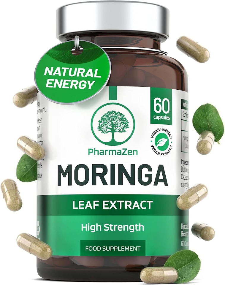 image 1 of PharmaZen Moringa Leaf Extract 2000mg 60 Capsules
