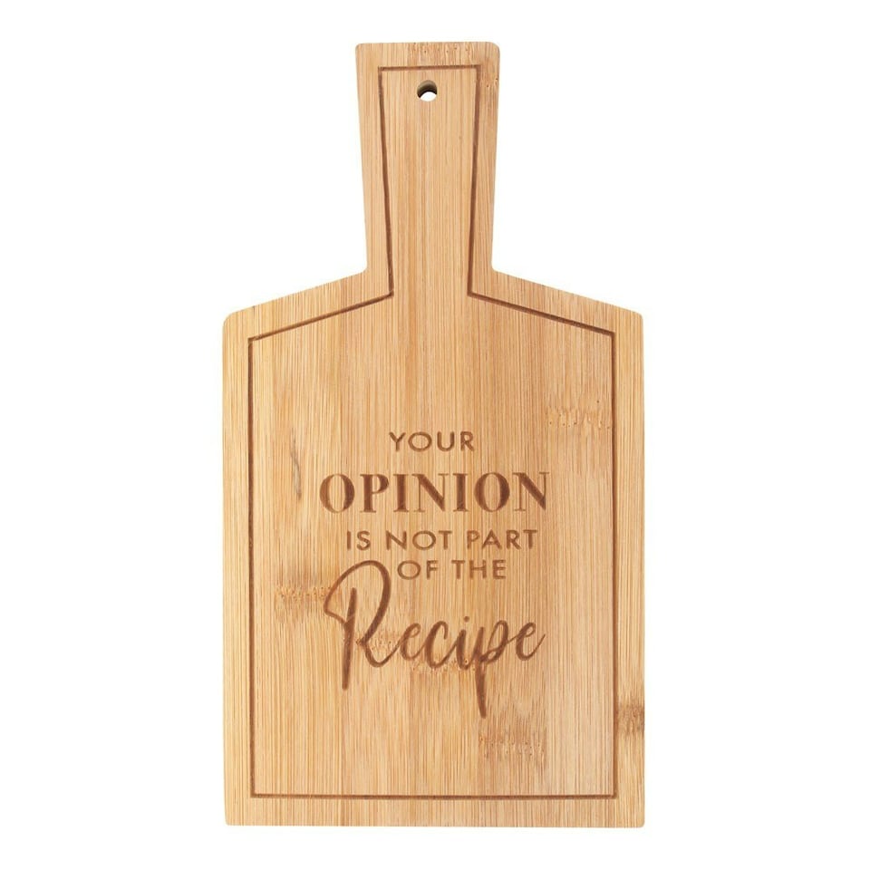 image 1 of Something Different Not Part of the Recipe Bamboo Chopping Board - Natural - One Size
