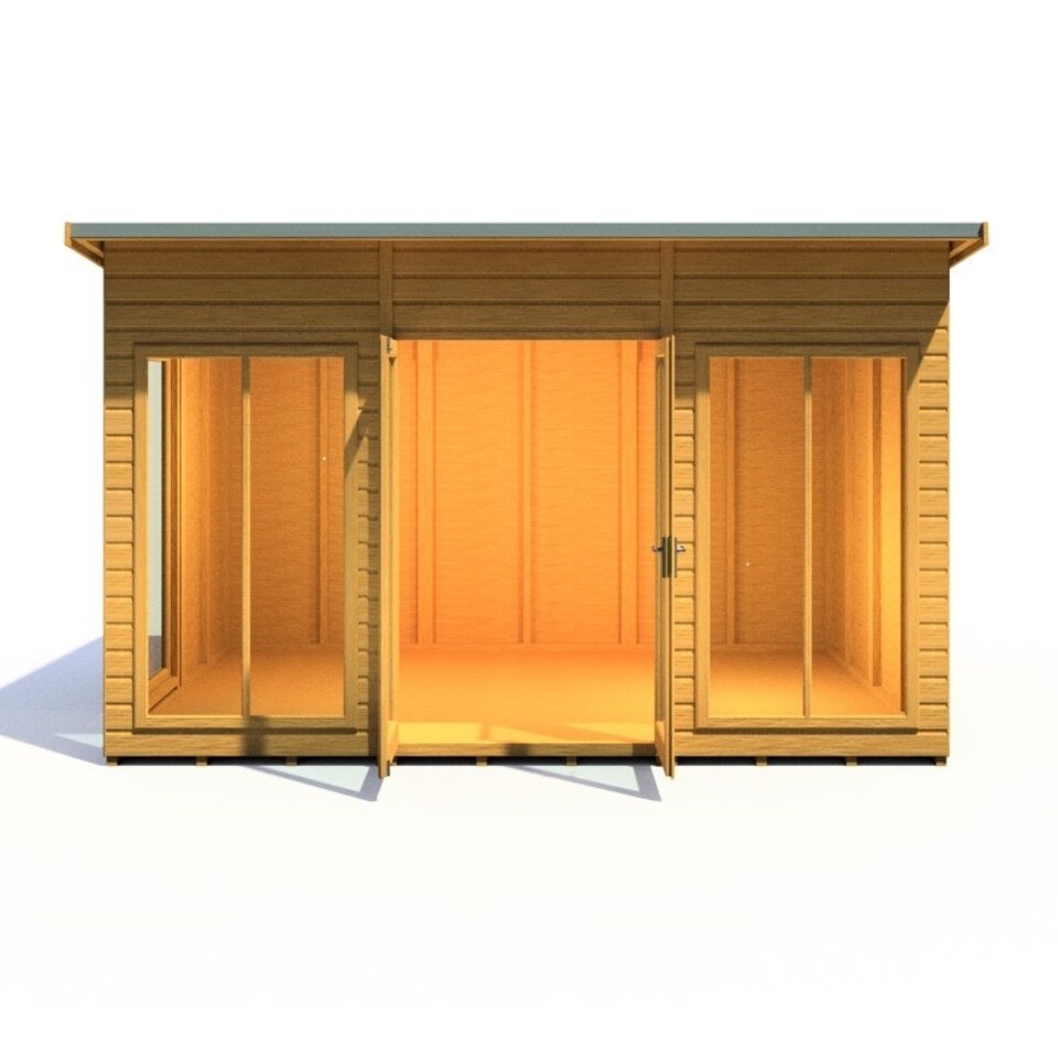 image 1 of Lela 12x8 Summerhouse - L282.1 x W371.4 x H227.5 cm Brown