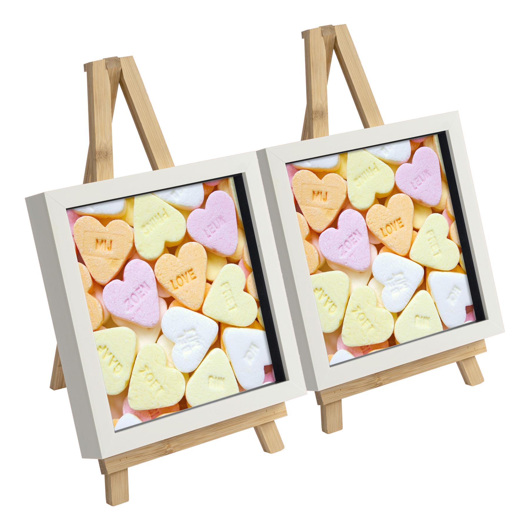 Argon Tableware 6 Piece Wooden Table Easel & Photo Frame Set - Pack of 3