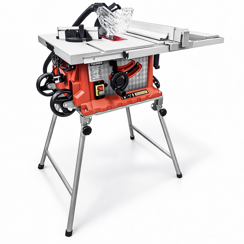image 1 of Lumberjack 10 Inch Portable Folding Table Saw Trade Site Work Horse