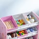 image 9 of ZONEKIZ Storage Unit W 9 Removable Storage Baskets for Nursery Playroom, Pink | Pink