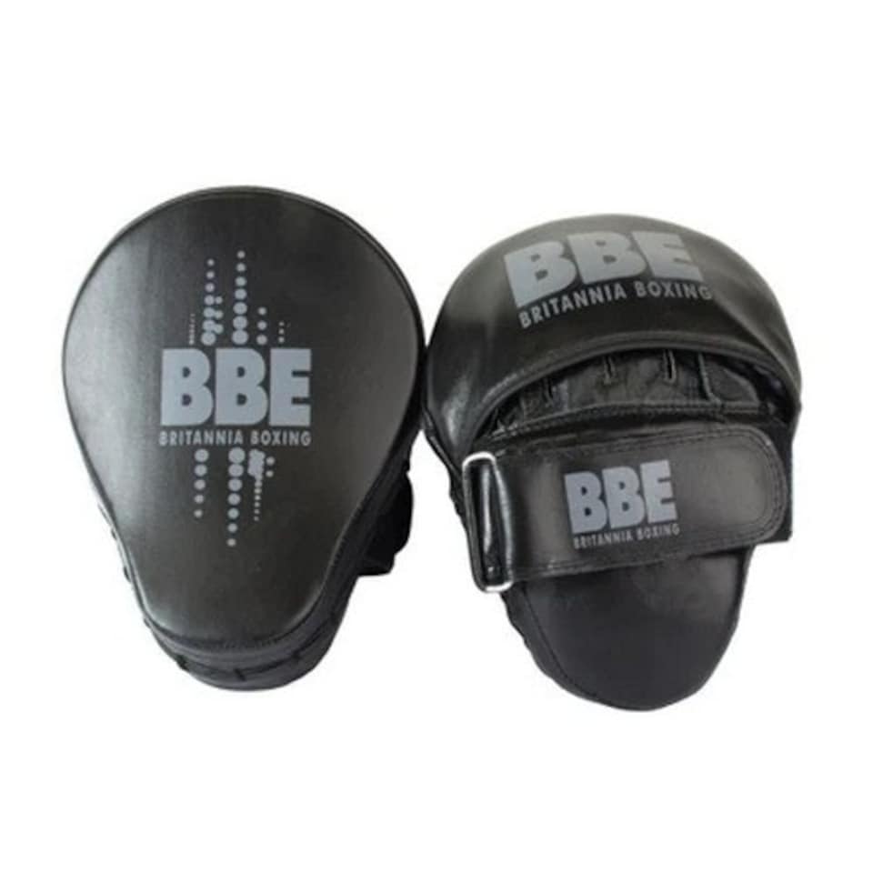 BBE Club Faux Leather Boxing Pads - Black/Grey - 22cm x 26cm x 19cm