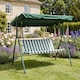 image 1 of OHS 3 Seater Garden Swing Bench Chair Outdoor Hanging Seat Sun Shade