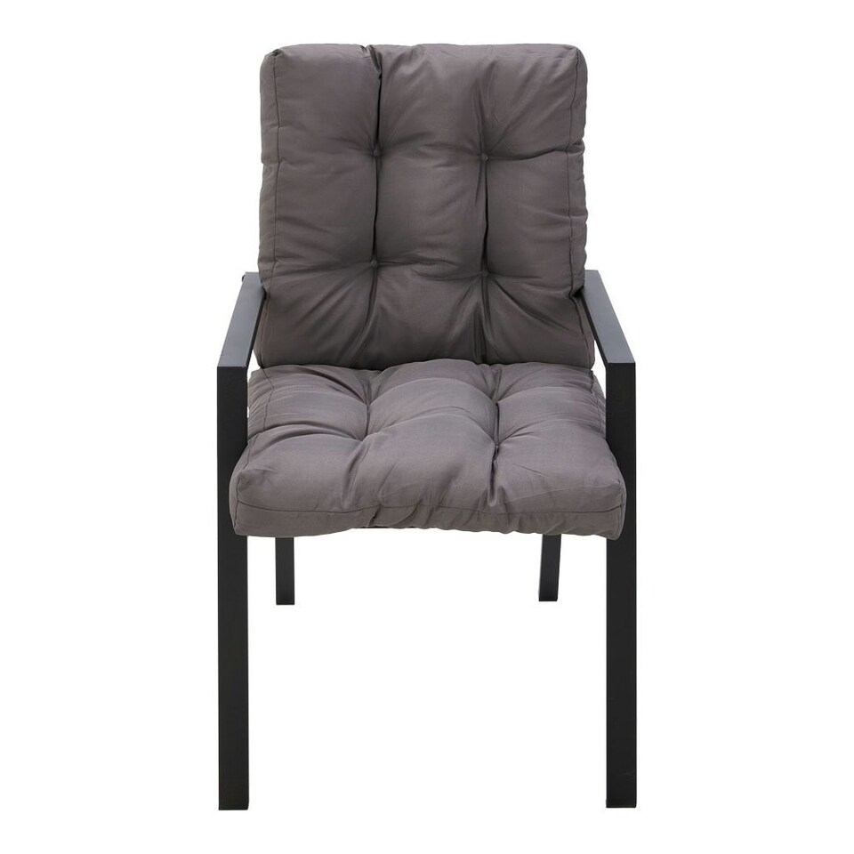 image 1 of Living and Home Outdoor Thickened Chair Cushion, 106x53cm, Dark Grey