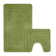 image 1 of Velosso Greek Key Bathmat Set - Antislip Green | Lime