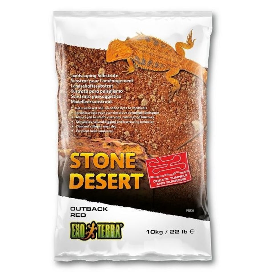 Exo Terra Red Stone Desert Substrate 10kg