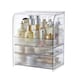 image 1 of Living and Home 3-Tier Transparent Cosmetics Makeup Storage Organizer