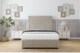 image 2 of Sloomy Harrington Cream Plush Divan Bed Base 4 Drawers With 26 Inch Strutted Headboard & 12 Inch Matching Footboard | Cream | Cream | King | 1