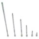 image 3 of 1/4" Drive Straight Socket Extension Bar Set 32mm - 275mm 6pc Chrome Set