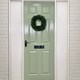 image 2 of 45cm Plain Green Colorado Christmas Door Wreath with PVC Tips