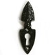 image 3 of Hammer & Tongs Arrowhead Escutcheon Plate with Cover - W30mm x H55mm - Black