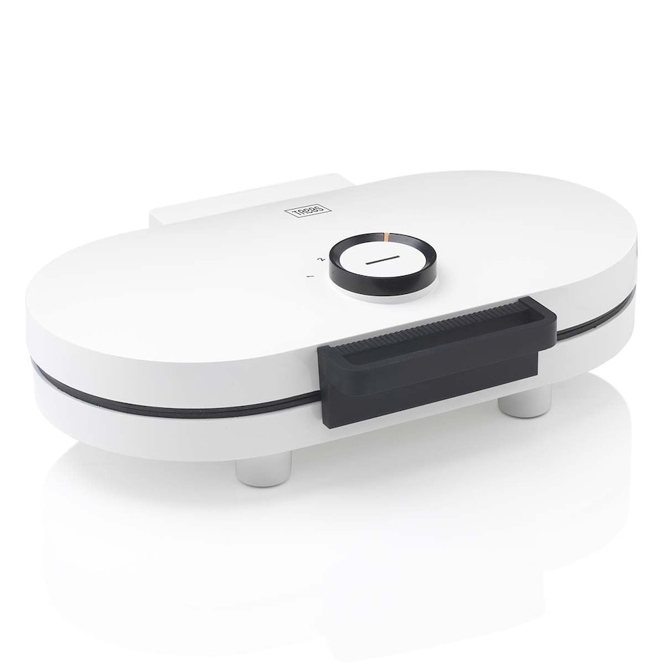 image 1 of Trebs Waffle Maker Iron, Double Heart Shape Waffle Machine with Non Stick Plates & Adjustable Temperature Control, 1200W