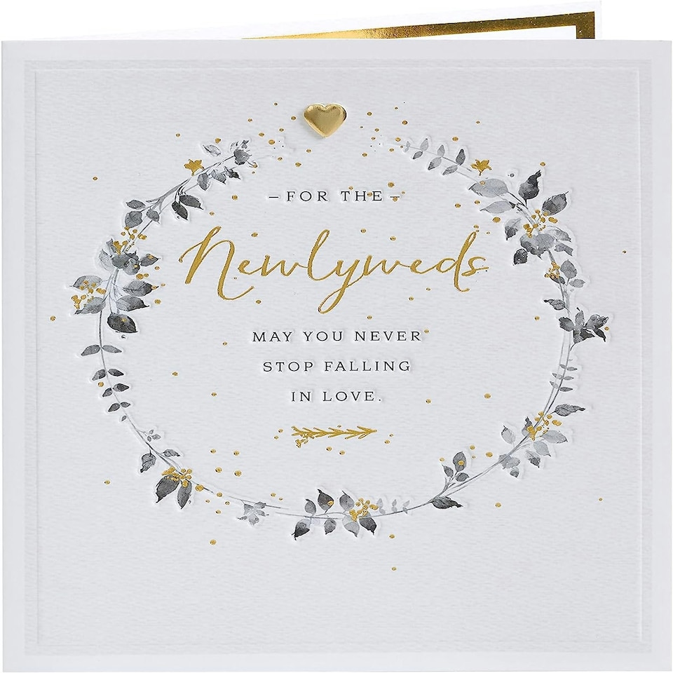 image 1 of Botanical Design Wedding Congratulations Card