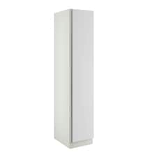 J-Pull Handleless White Single Wardrobe with Shelves White