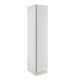 image 1 of J-Pull Handleless White Single Wardrobe with Shelves White