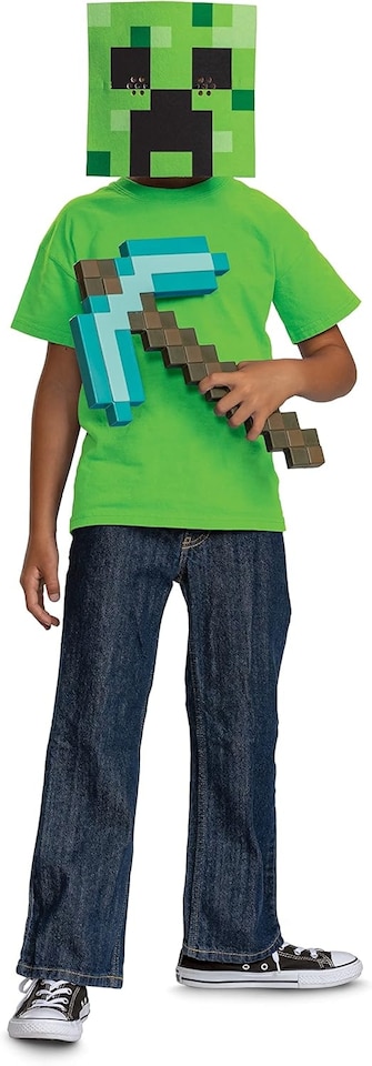 image 1 of Minecraft - Pickaxe & Mask Set