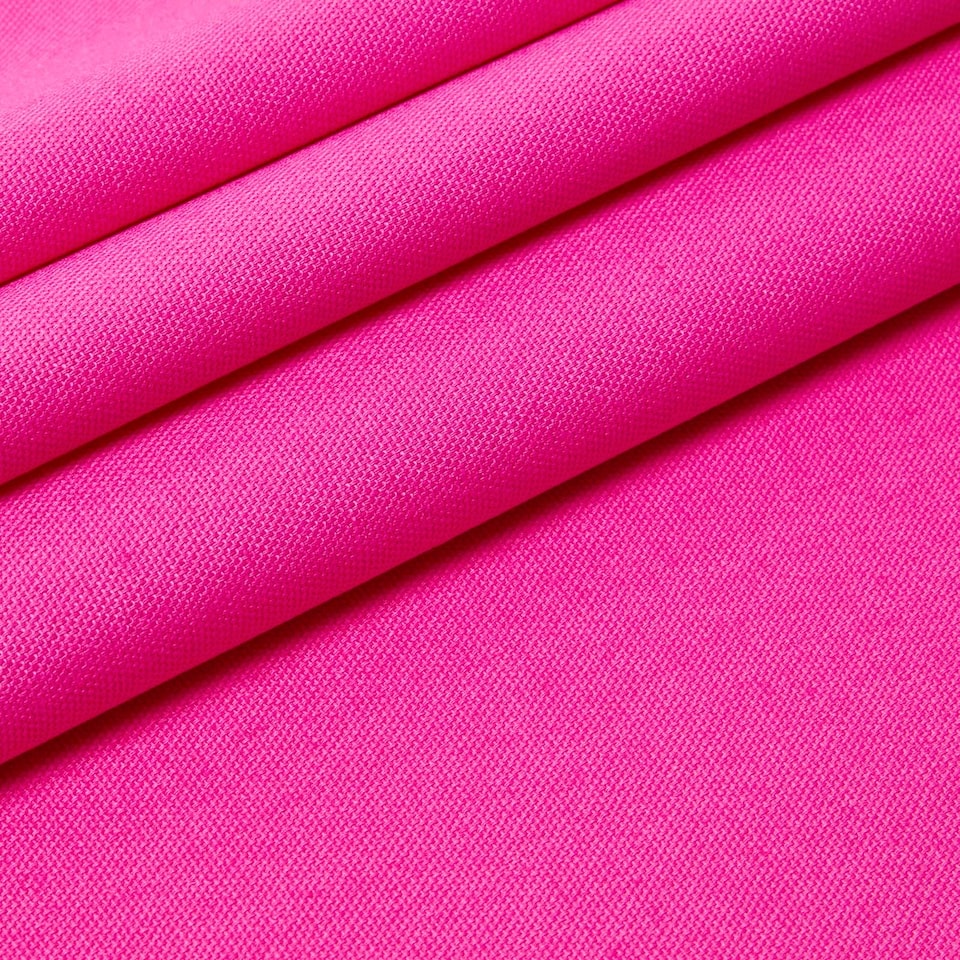 image 1 of Homescapes Pure Cotton Plain Hot Pink Fabric 150cm Wide | Pink | 150cm(60") wide, sold per metre length